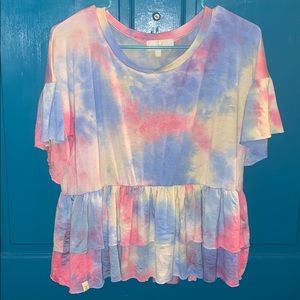 NWOT Simply Southern tie-dye top